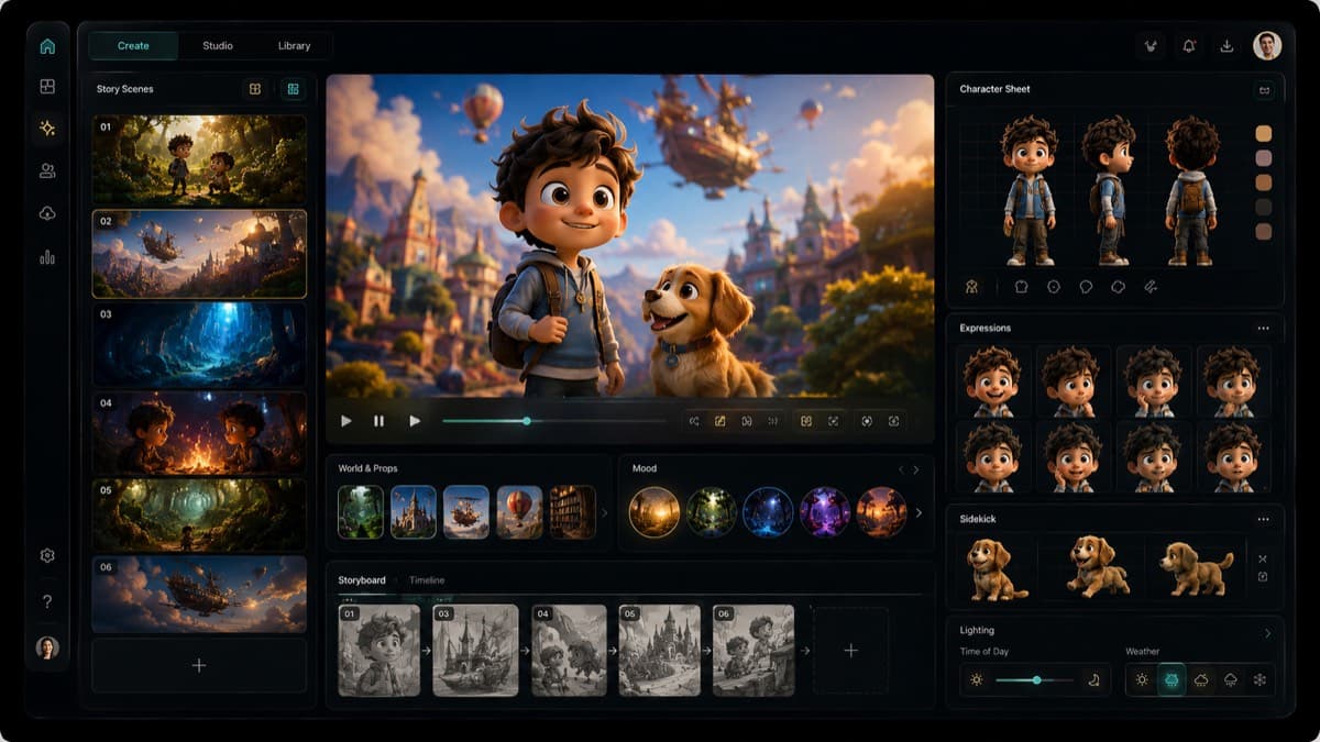 Character design generated through CineKliq